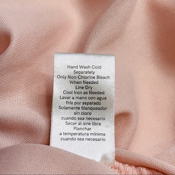 Venus pink peach ruched asymmetrical neckline - Picture 12 of 12